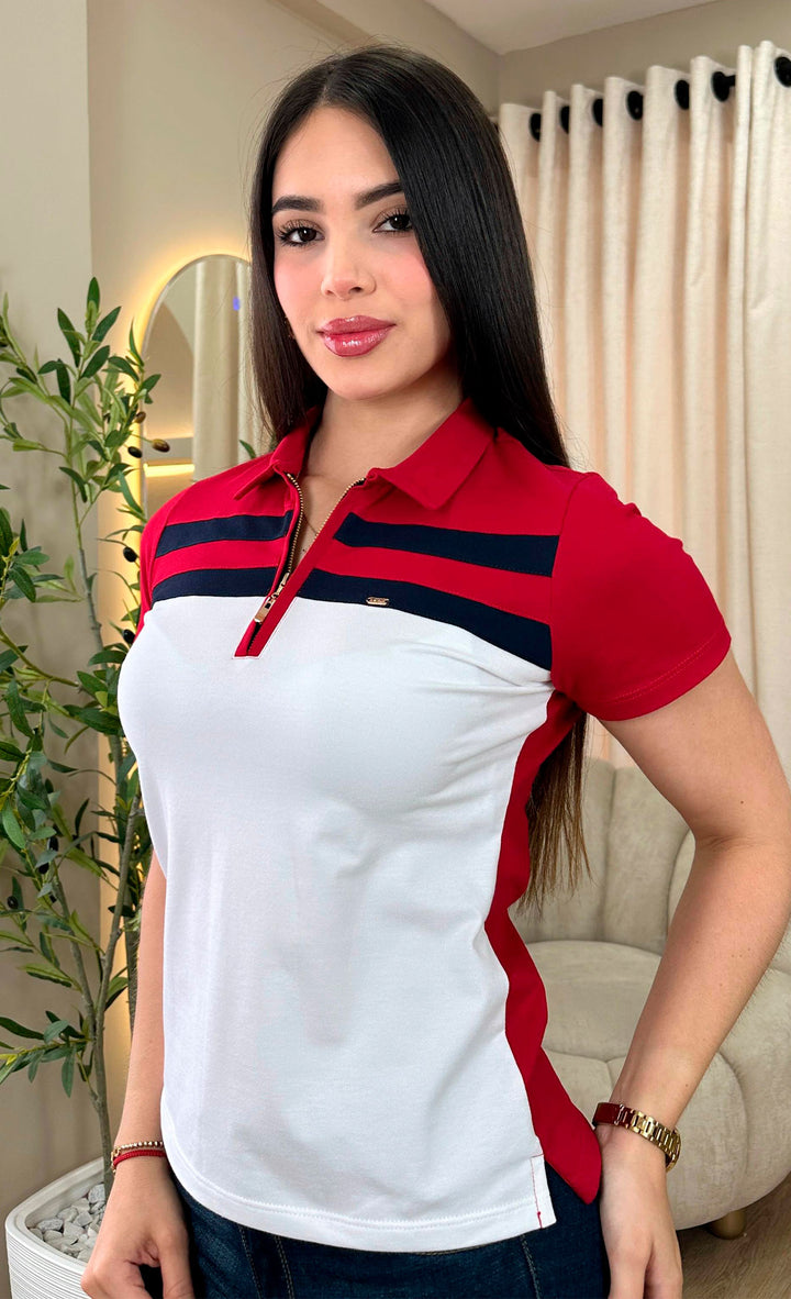 ZARAT BLANCO ROJO